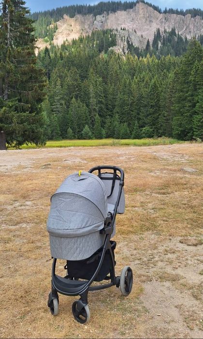 Комбинирана количка 3 в 1 KikkaBoo - Madrid, Dark Grey Melange