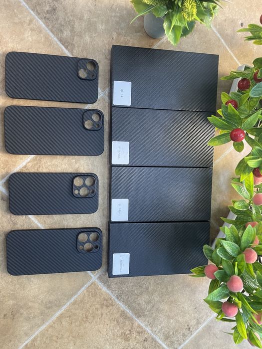 Husa Ultra Slim Kevlar Carbon Neagra - IPhone 14 Pro Max