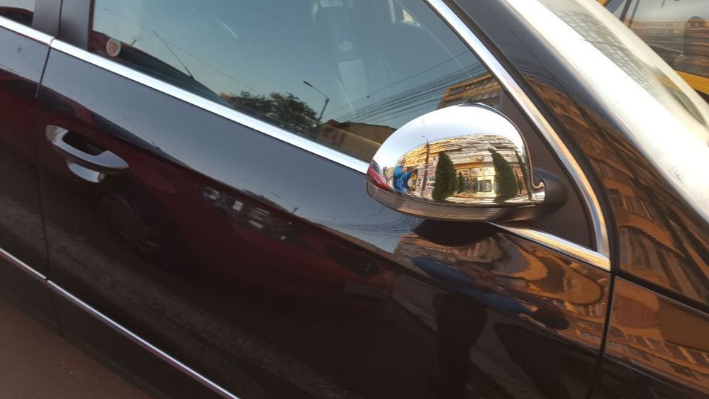 oglinzi cromate vw passat 2006-2012 husa capota,manere usi inox