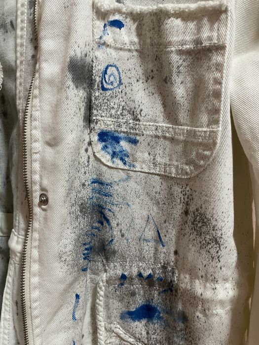 Jachetă denim pictată manual – UNICAT