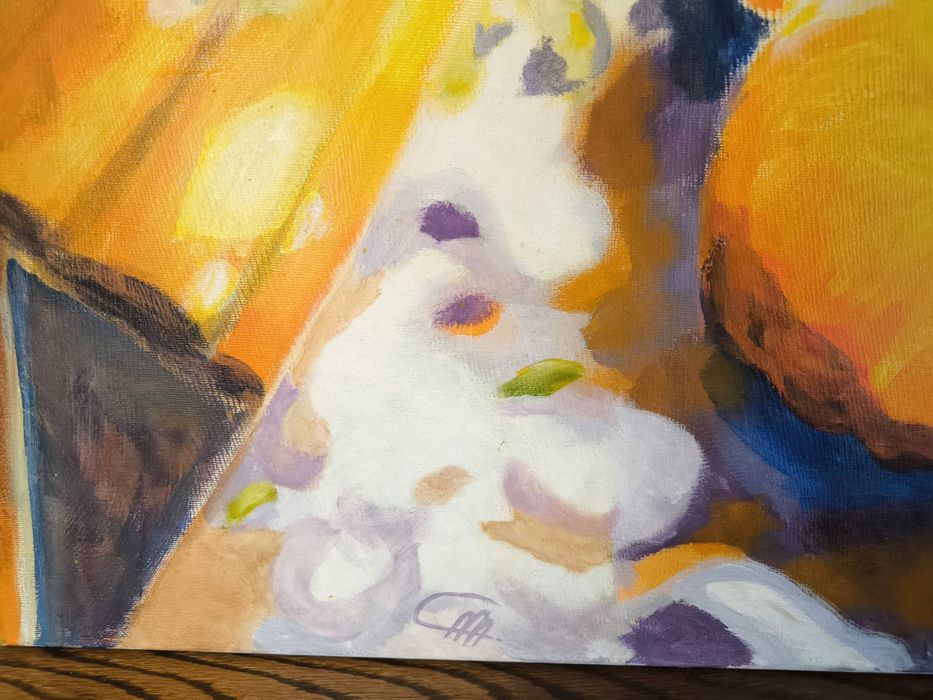 Голяма картина Натюрморт масло върху платно