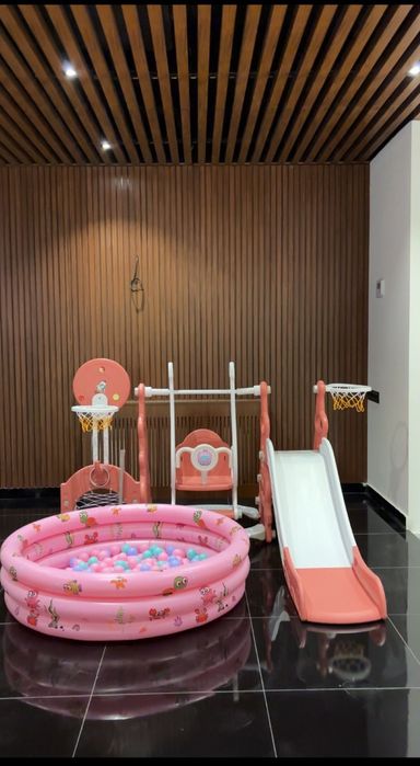 Горка качела сухой бассейн и мяча доставка бесплатная