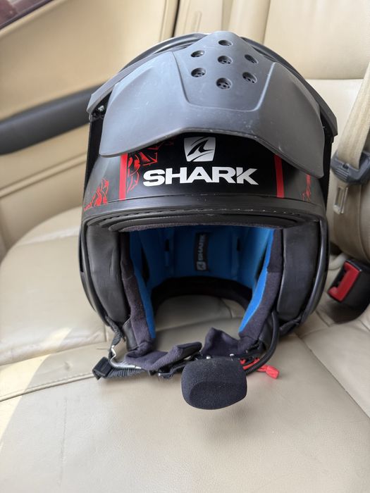 Casca moto shark sanctus black mat marimea M