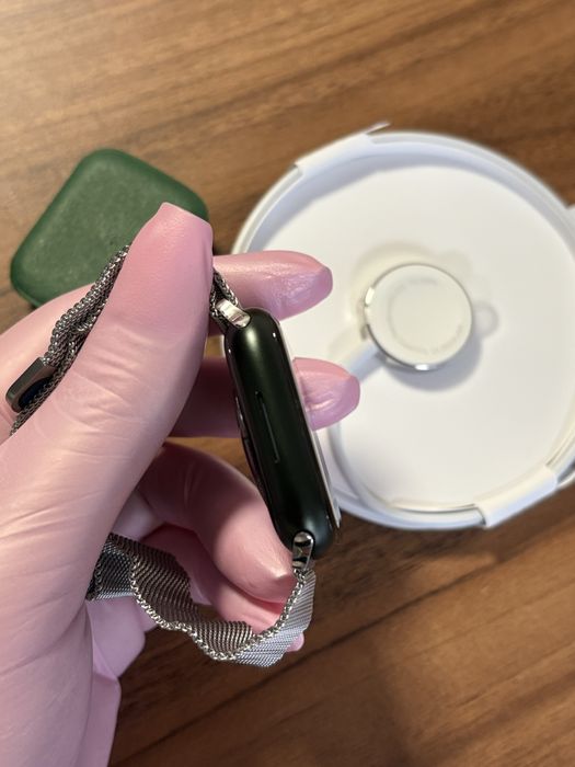 Apple Watch Seria 7 Aluminium&Ceramic / 45 mm / GPS / Green / Nou