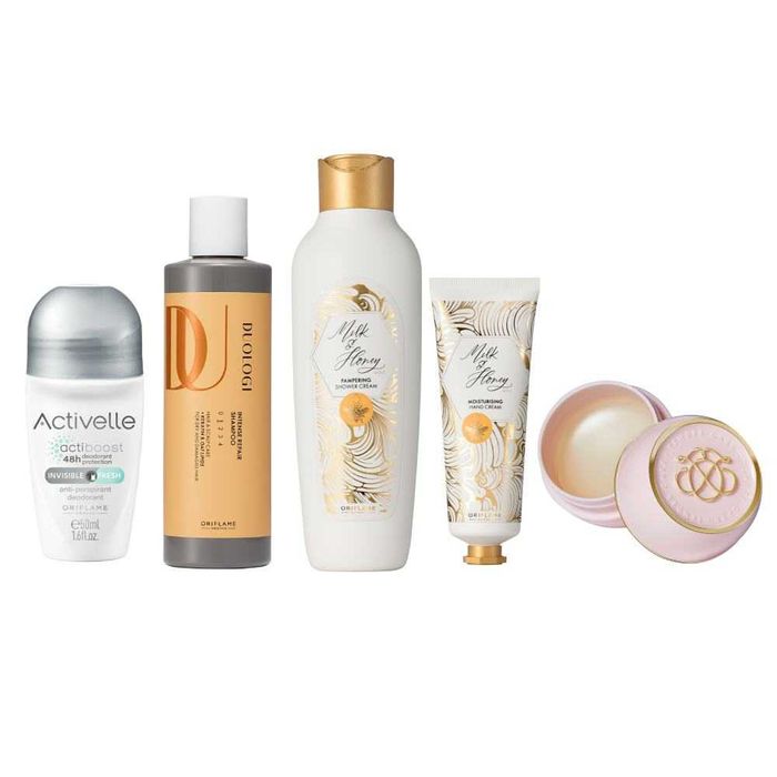 Комплект продукти за грижа за коса и тяло