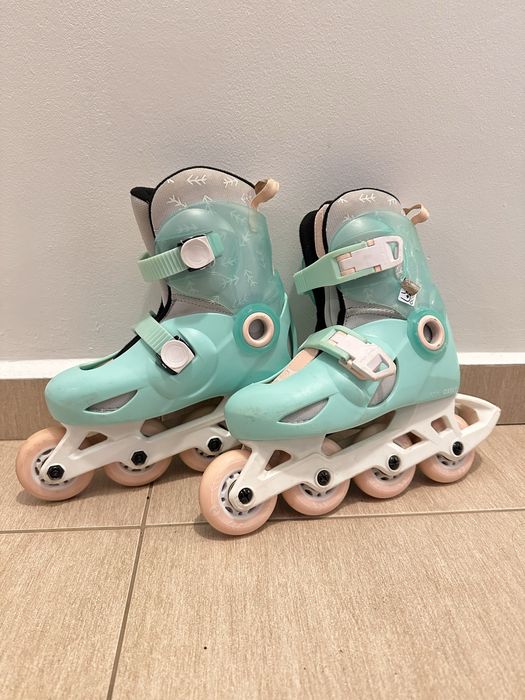 Role OXELO Play5 + aparatori palme,coate,genunchi