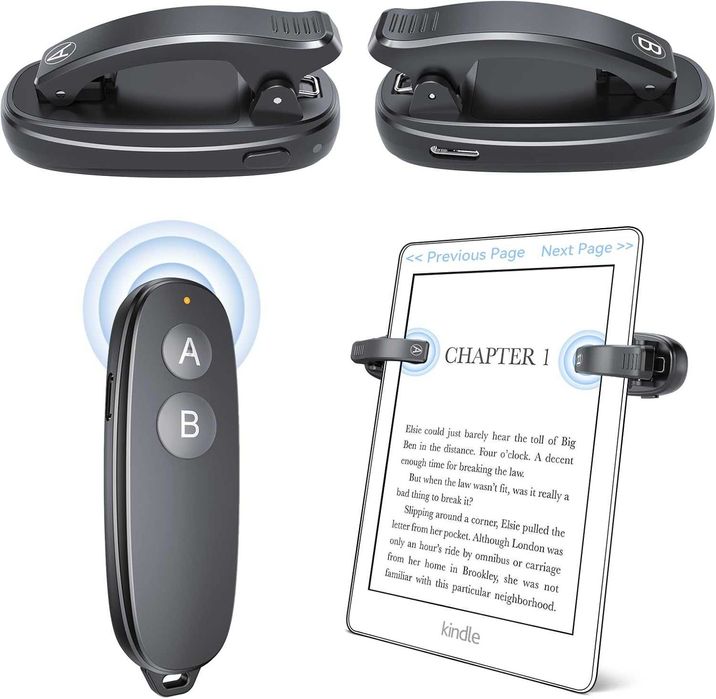 UBUYUONE RF Дистанционно за прелистване на страници (2 клипса)