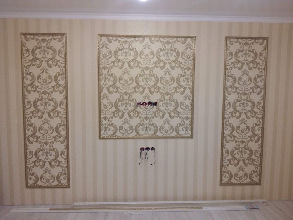 Поклейка обоев, Ремонт квартир и офисов