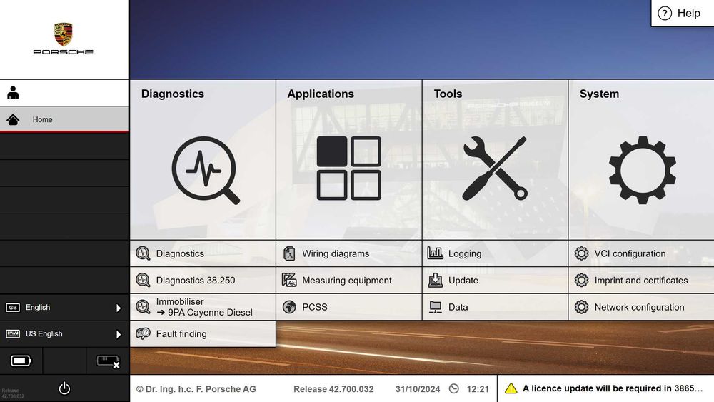 Instalare diagnoza PIWIS 43.600 PET Porsche Catalog de piese