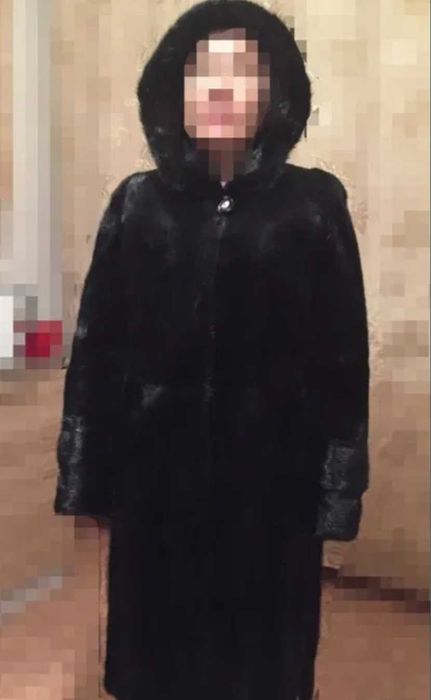 Шуба черный бриллиант