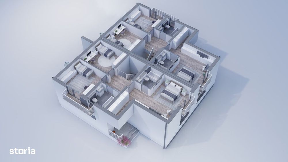 Case tip duplex str Bucegi, Campina