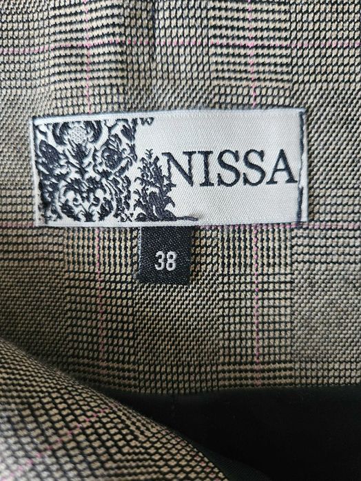 Fusta ecosez de culoare maro, marca Nissa