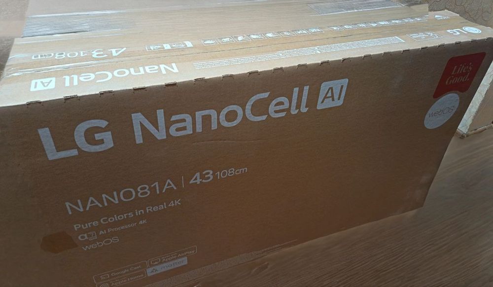 Продам Smart AI Телевизор 4К  LG 43NANO81A6A