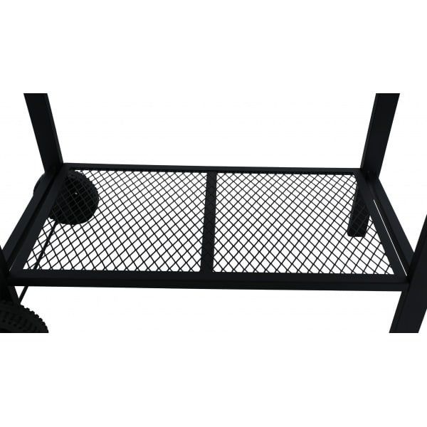 Grătar de grădină pe cărbuni, tip butoi, design premium , cu termometru