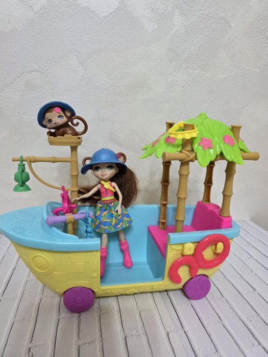 Лодка кукла с обезьянкой Enchantimals