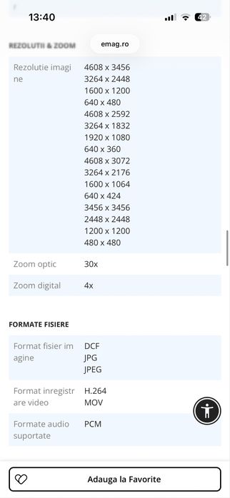 Ap foto canon powershot SX500IS