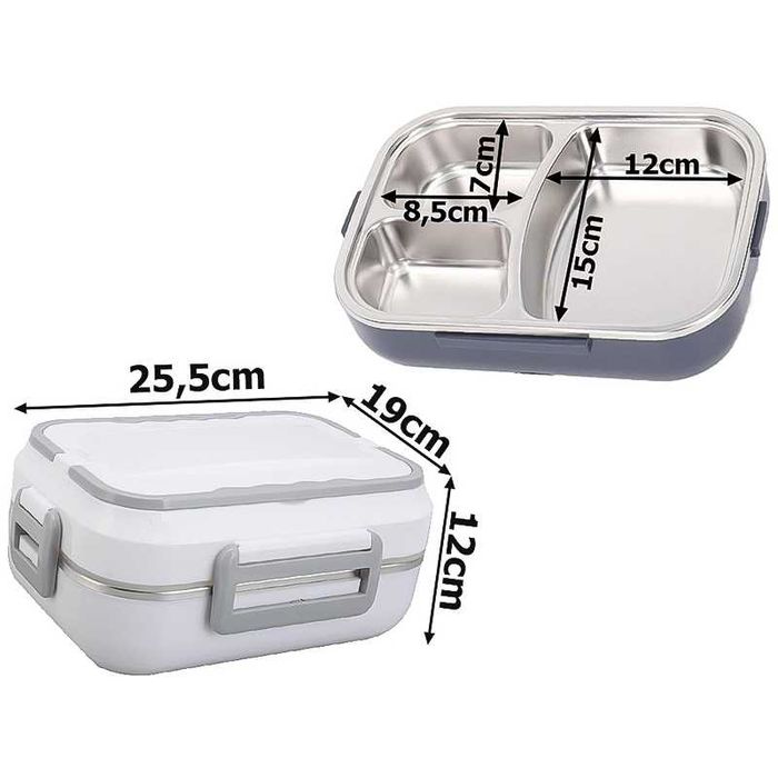 Електрическа термо кутия за храна, идеална за изпът, включени прибори