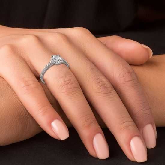 Inel logodna diamante naturale