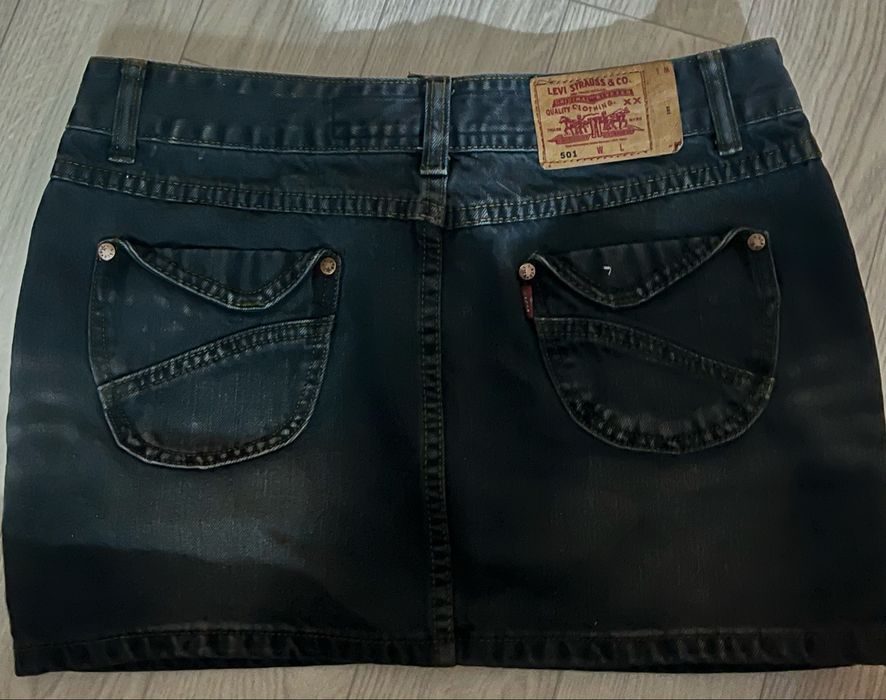 джинсовая мини-юбка Levis, оригинал