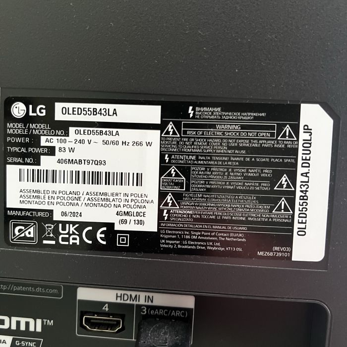 Lg OLED 55‘‘ B4
