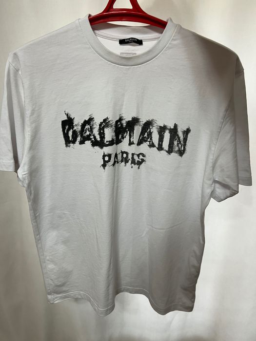 Белая футболка Balmain