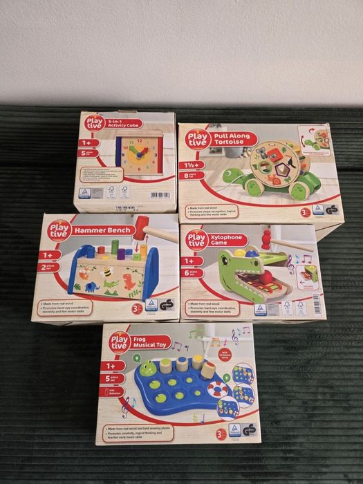 Set jucarii educative din lemn