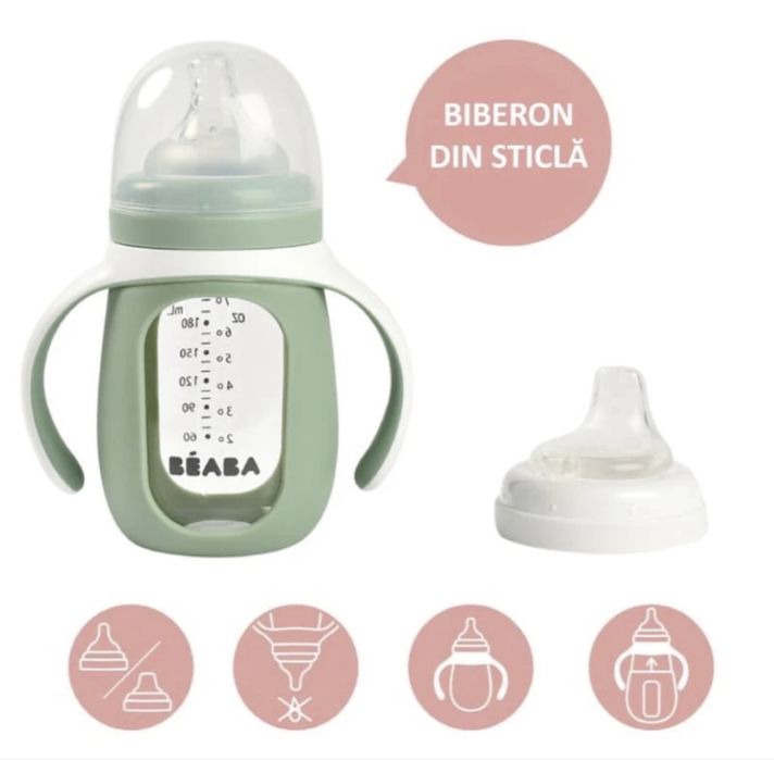 Cana de tranzitie din sticla, BEABA