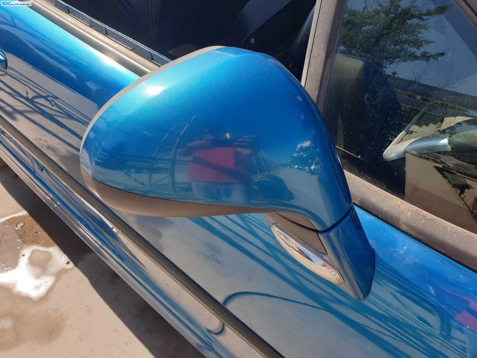 Oglinda Electrica Dreapta FARA Pliere Rabatare Rabatabila Peugeot 207 CC Cabrio 2006 - 2014 Culoare KMU Neysha Blue [K6579]