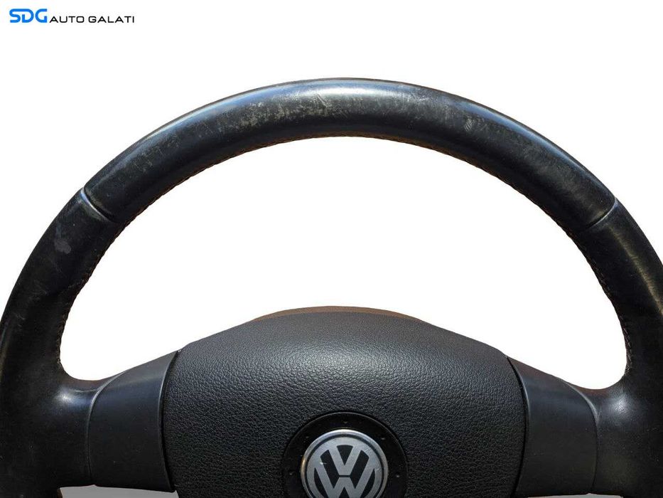 Volan din Piele in 3 Spite FARA Airbag Volkswagen Golf 5 2004 - 2008 [L9118]