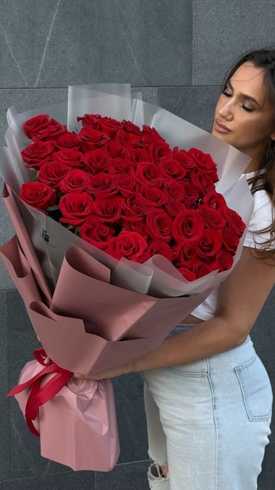 Метровые розы с доставкой