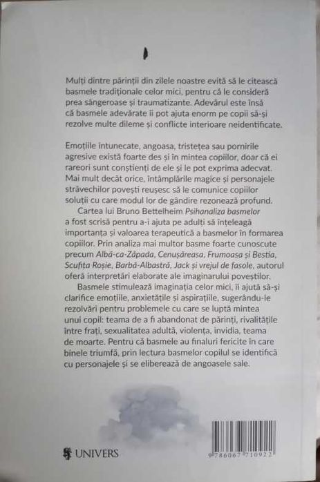 „Psihanaliza basmelor” de Bruno Bettelheim