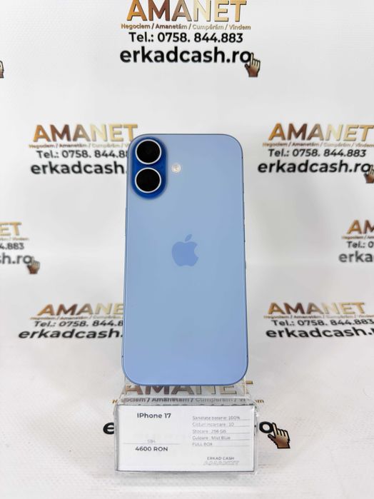 IPhone 17 Mist Blue -ERKAD CASH AMANET Galati-