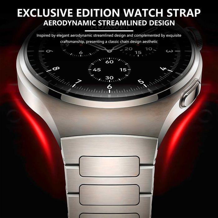 Curea metalica 22mm pentru ceas Huawei Watch 4 Pro titanium grey