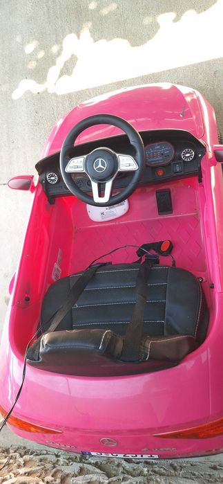 Vand masinuta electrica copii fetite roz Mercedes