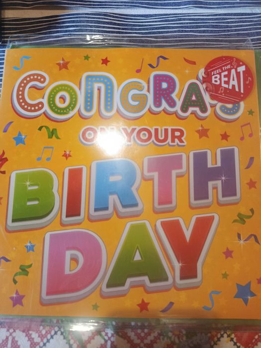 Подарък за рожден ден -момиченце+ музикална картичка