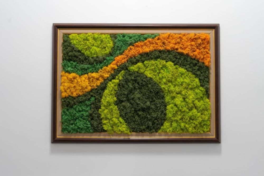 Картини от скандинавски мъх - природа във вашия дом