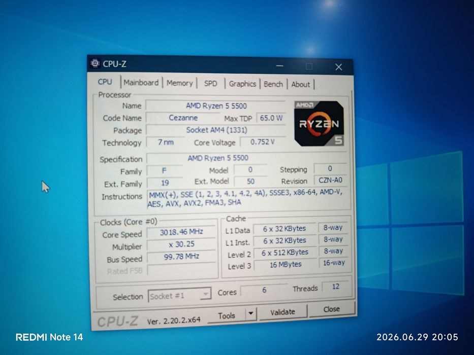 Ryzen 5500 / 16gb / B450