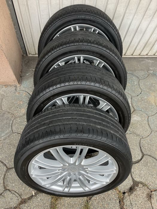 Jante aliaj 5x112mm, anvelope vara 245/45 R18 Audi A4 B8, B9, A6 C6, C7, A5 Mercedes