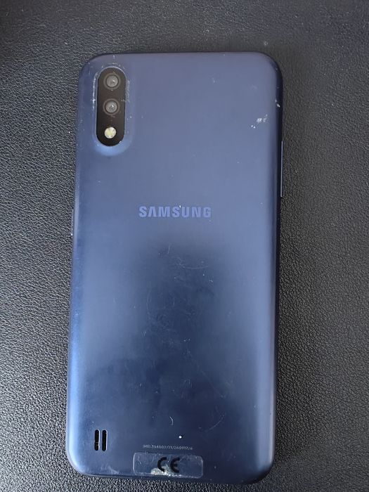 Vand Telefon mobil Samsung Galaxy A01, Dual Sim, 16G, 2GB RAM, albastru