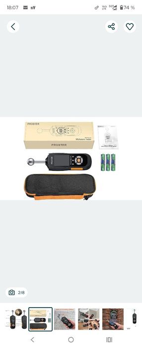 Umidimetru inductiv sferic Proster, adâncime de analiză 20-40 mm, umid