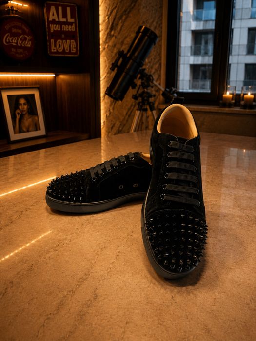 Christian Louboutin Low Spikes Black Edition