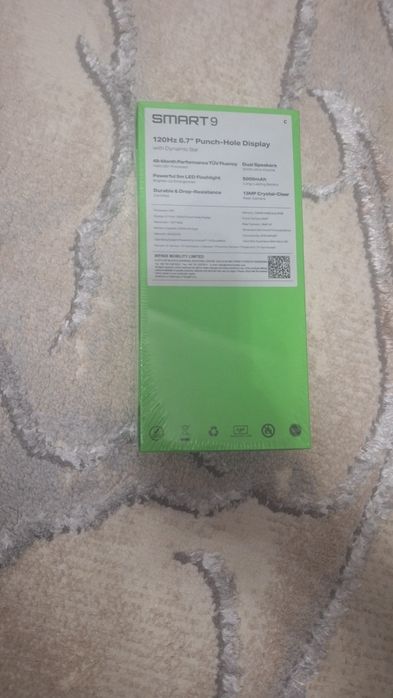 Infinix smart 9 128gb ochilmagan plyonkada