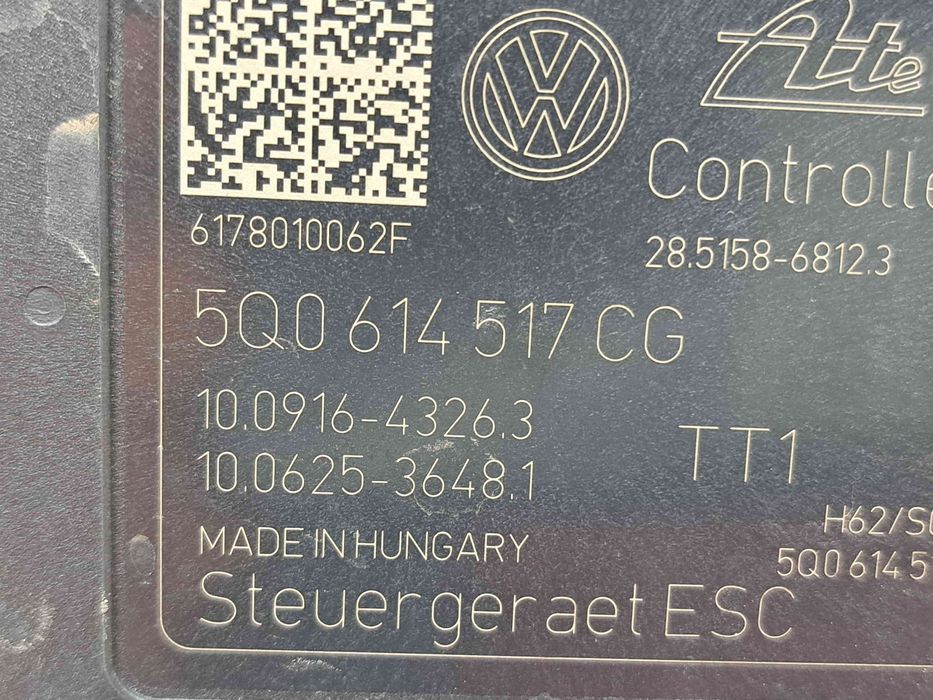 Pompa ABS AUDI A3 (8V1) [Fabr 2012-2017] 5Q0614517CG 1.6 TDI DCZA 88KW