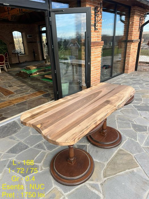 Blat masa / Masa lemn masiv (Cires, Stejar, Nuc), Blaturi