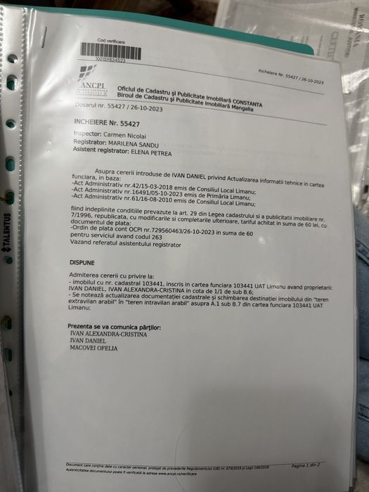 Teren 2 mai intravilan