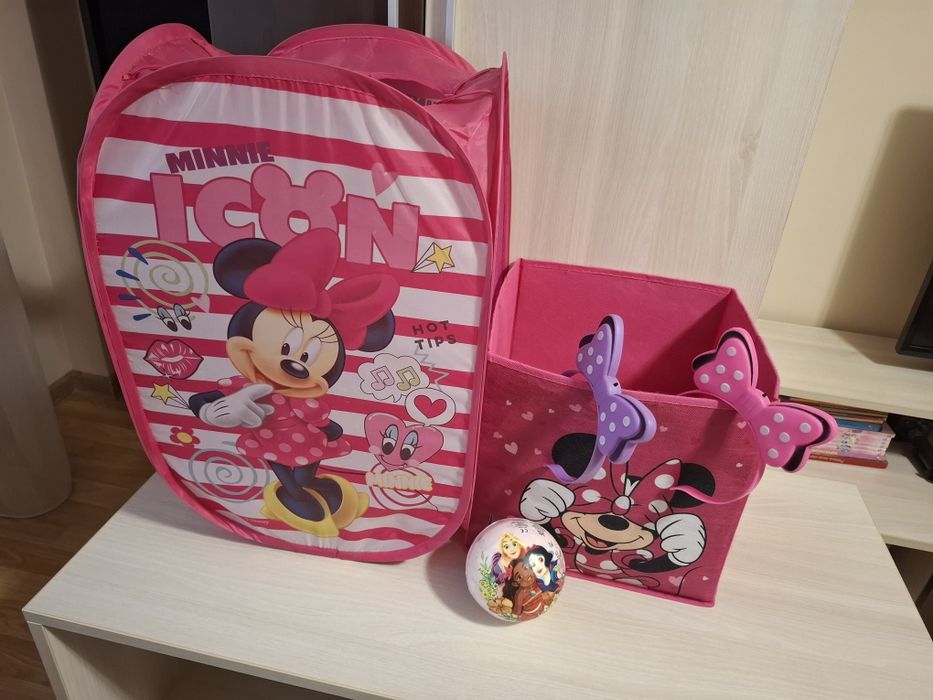 Lot 2 cutii / cosuri depozitare jucarii