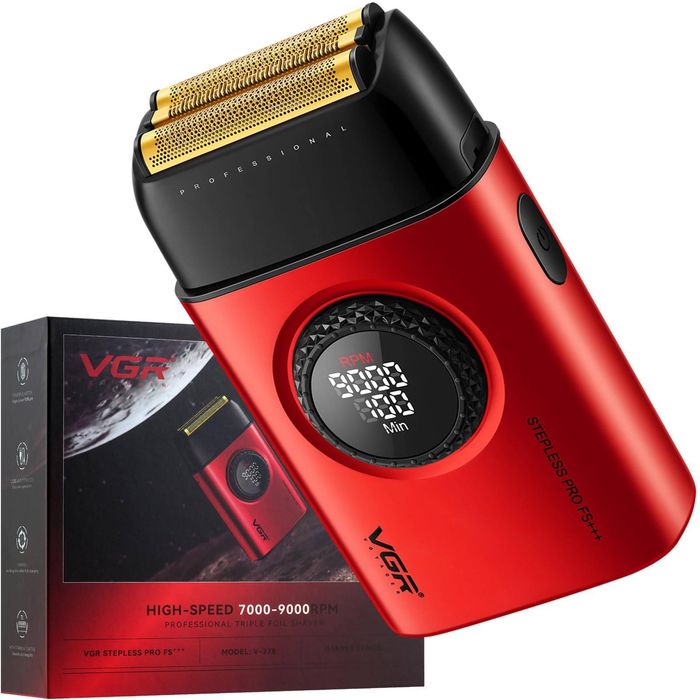 VGR V-378 Stepless Pro FS Professional Triple Foil Shaver