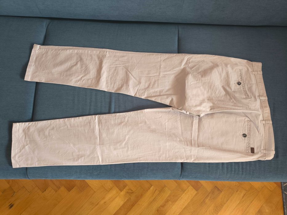 Лот мъжки панталони дънки Chino бежов панталон slim fit