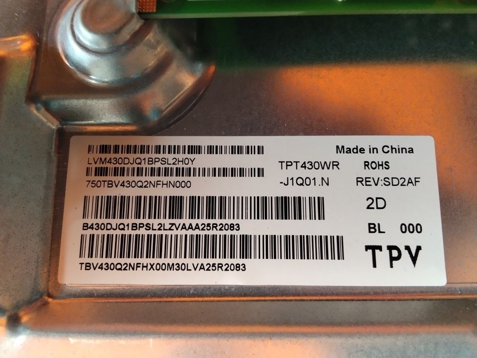 4к 43инча оригинален телевизор Philips 43pus7607/12 за смяна на екран