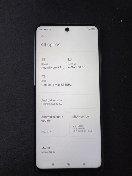 Vand telefon Xiaomi Note 9 Pro
